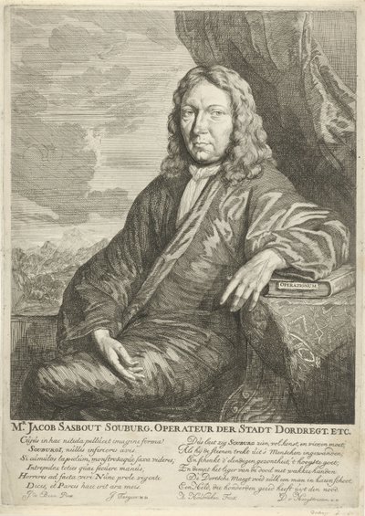 Portrait of Jacob Sasbout Souburg by Arnold Houbraken