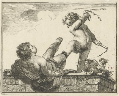 Diligence Overcomes Idleness by Arnold Houbraken