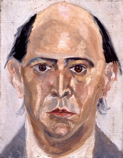 Self-Portrait of Arnold Schoenberg, Austrian Composer (1874 - 1951) by Arnold Schoenberg