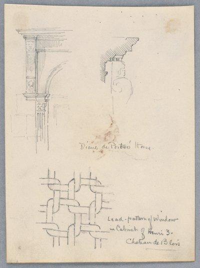 Architectural Details from House of Diane de Poitiers by Arnold William Brunner