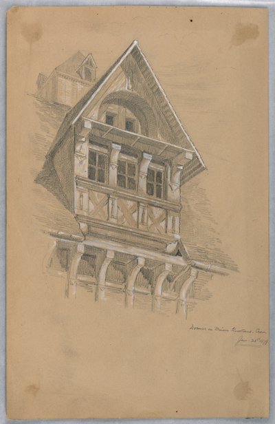 Dormer on Maison des Quatrans, Caen by Arnold William Brunner