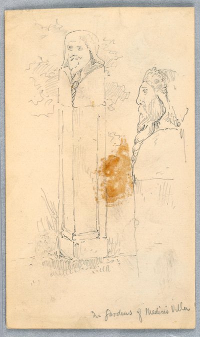 Sketches of Stone Busts by Arnold William Brunner