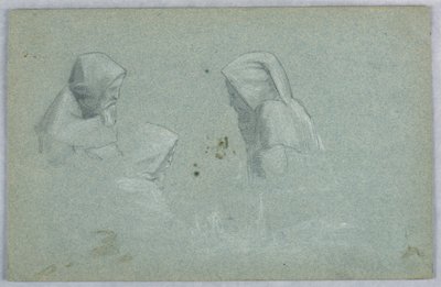 Three Studies of Man in a Habit by Arnold William Brunner