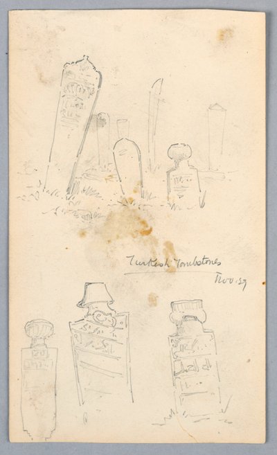 Turkish Tombstones by Arnold William Brunner