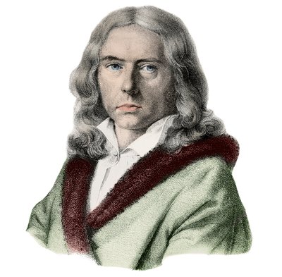 Portrait of Adelbert von Chamisso (1781-1838), German writer by Arnold van Westerhout