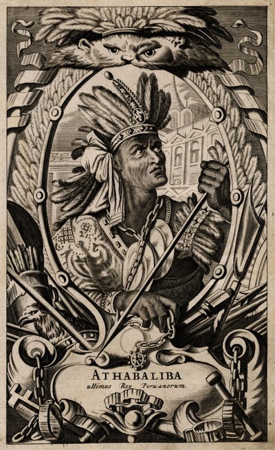 Portrait of Atahualpa, King of Peru by Arnoldus Montanus