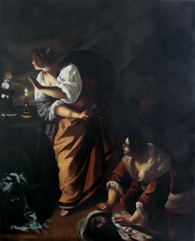Judith and Her Maid Abra with the Head of Holofernes by Artemisia Gentileschi