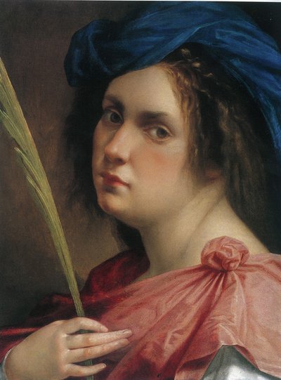 Self-Portrait as Saint Catherine of Alexandria by Artemisia Gentileschi
