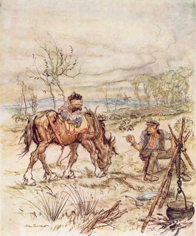Illustration for The Wind in the Willows by Kenneth Grahame by Arthur (after) Rackham