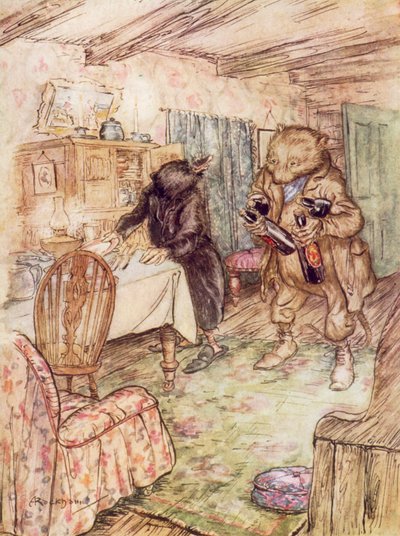 Illustration for The Wind in the Willows by Kenneth Grahame by Arthur (after) Rackham