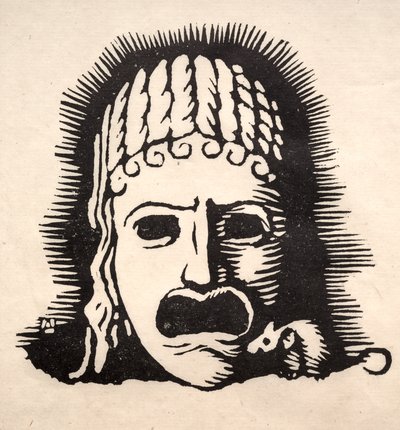 Greek Mask with Mouse by Arthur Allen Lewis