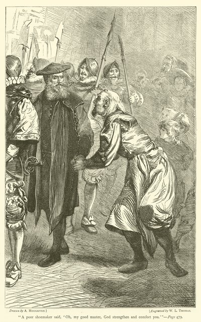 A poor shoemaker said, Oh, my good master, God strengthen and comfort you by Arthur Boyd Houghton