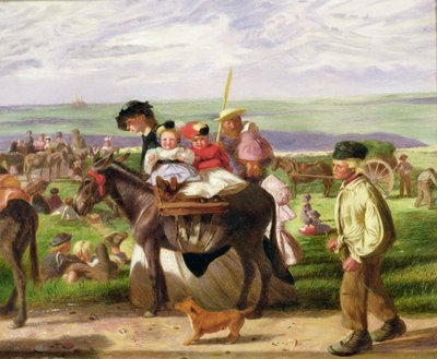 At the Seaside, Pegwell Bay, Near Ramsgate by Arthur Boyd Houghton