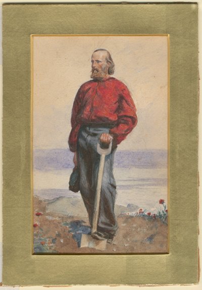 Giuseppe Garibaldi Island at the Capri Island by Arthur Boyd Houghton