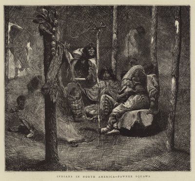 Indians in North America, Pawnee Squaws by Arthur Boyd Houghton