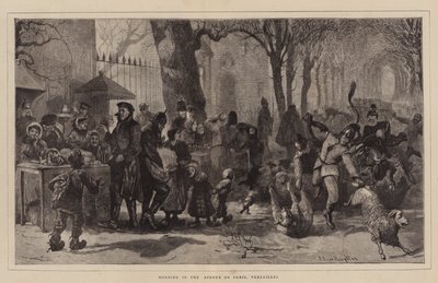 Morning in the Avenue de Paris, Versailles by Arthur Boyd Houghton