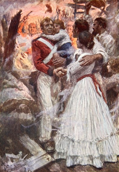 The bravery of Lt. Havelock by Arthur C. (after) Michael