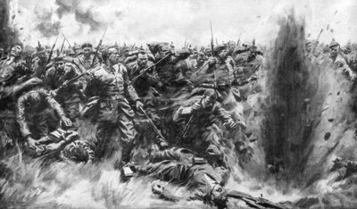 A Massive German Attack on the British Front, World War I by Arthur C. Michael