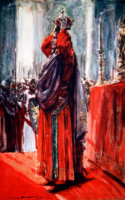 The Holy Roman Emperor Frederick II Crowns Himself King of Jerusalem by Arthur C Michael