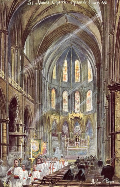 St James Church, Spanish Place by Arthur Charles Payne