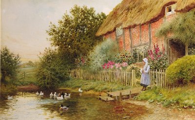 A Rustic Retreat by Arthur Claude Strachan