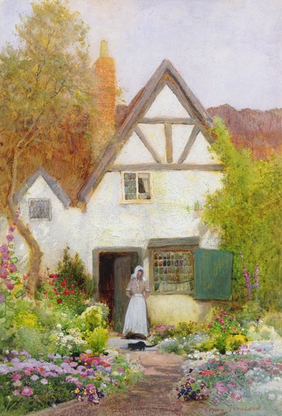 Feeding the Cat by Arthur Claude Strachan