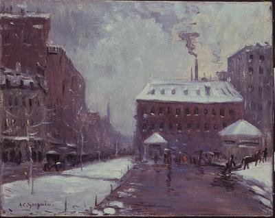 Tremont Street, Pelham Hotel, Boston by Arthur Clifton Goodwin