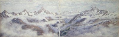 View from the Breithorn by Arthur Cust