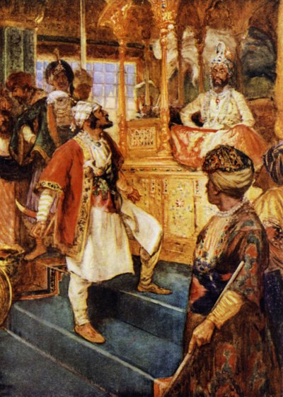 Sivaji Openly Defies the Great Moghul by Arthur David McCormick