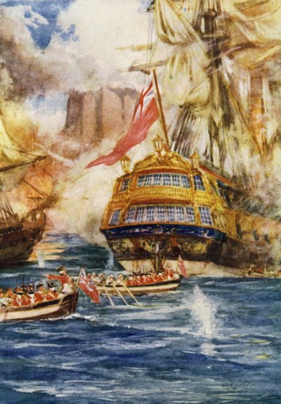 Storming of Geriah, 1756 by Arthur David McCormick
