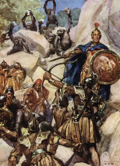 The Carthaginians Attacking the Gorillas by Arthur David McCormick