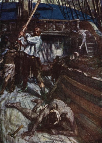 Tomba Felled by the Captain of the Slaver by Arthur David McCormick