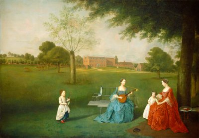 Members of the Maynard Family in the Park at Waltons, c. 1755-1762 by Arthur Devis