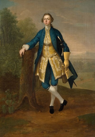 Portrait of a Man in Blue by Arthur Devis