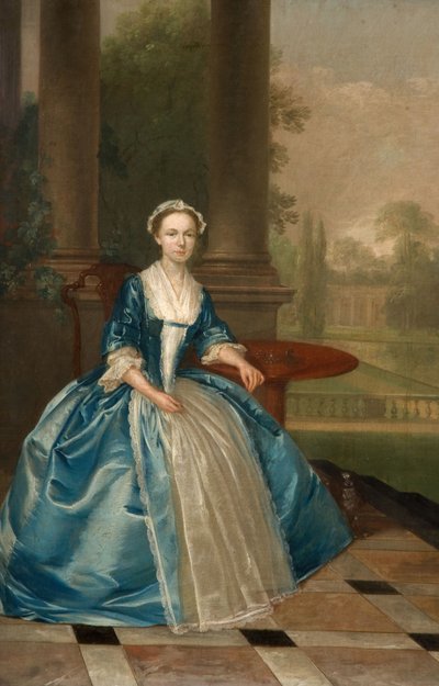 Portrait of a Woman in Light Blue, 1785 by Arthur Devis