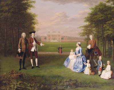 Robert Gwillym of Atherton and his Family, c.1745-7 by Arthur Devis