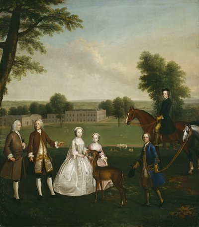 Thomas Lister and Family at Gisburne Park by Arthur Devis