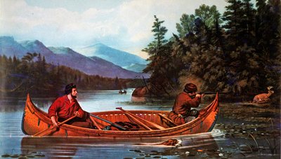 American Hunting Scenes: A Good Chance by Arthur Fitzwilliam (after) Tait