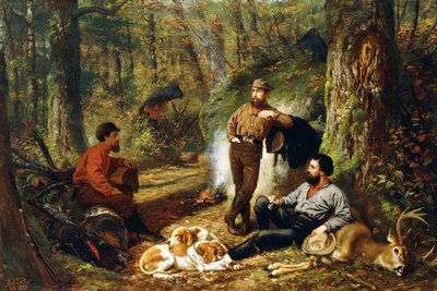 Halt on the Portage by Arthur Fitzwilliam Tait
