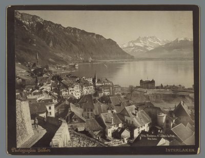 View of Montreux on Lake Geneva, in the Distance the Dents du Midi by Arthur Gabler