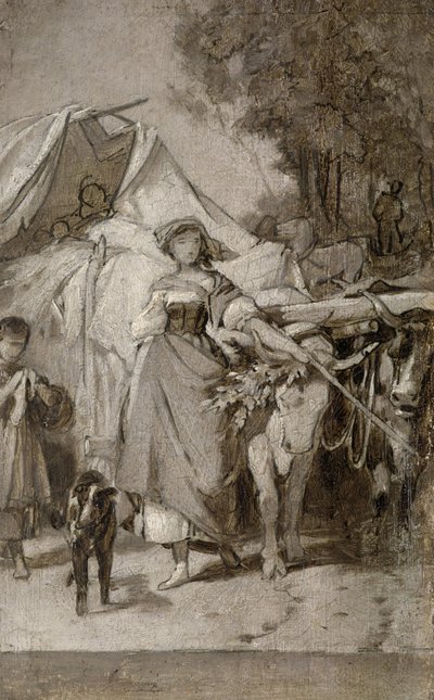 Two Grisaille Paintings for 