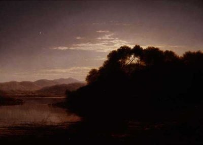 Moonrise on the Bank of a Loch by Arthur Gilbert