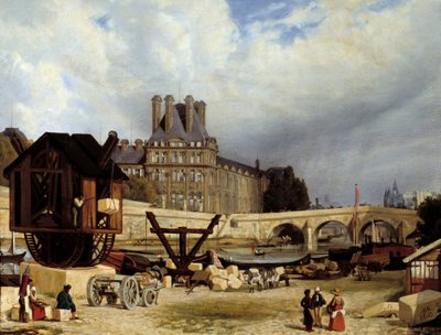 The Tuileries and the Royal Bridge by Arthur Henri Roberts