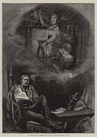A Soudan Mirage on Christmas Eve by Arthur Hopkins