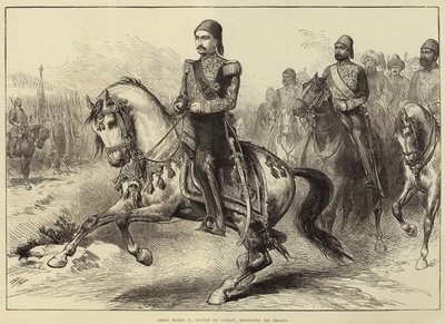 Abdul Hamid II, Sultan of Turkey, reviewing his Troops by Arthur Hopkins