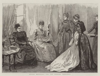 Buying Materials for the Wedding Trousseau by Arthur Hopkins