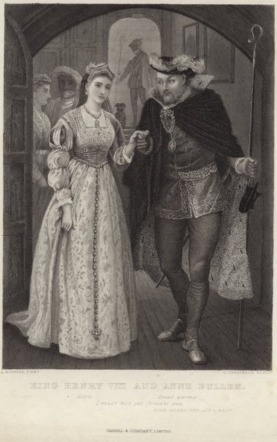 King Henry VIII and Anne Bullen by Arthur Hopkins