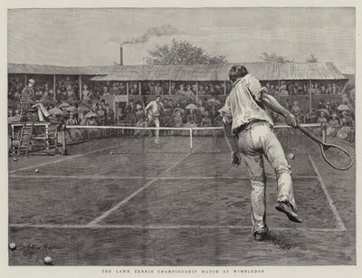 The Lawn Tennis Championship Match at Wimbledon by Arthur Hopkins