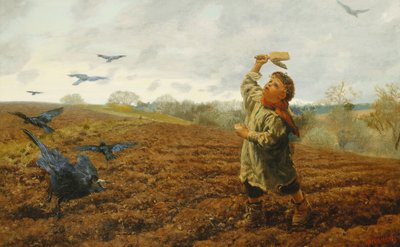 The Crow-Scarer: "Pigeons and Crows, Take Care of Your Toes" by Arthur Hughes