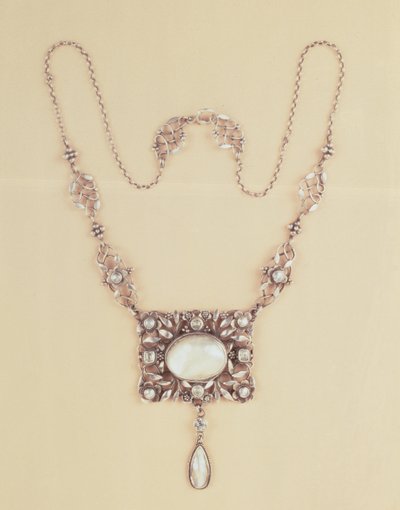 Moonstone Pendant and Chain by Arthur Joseph Gaskin by Arthur Joseph Gaskin